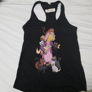 Simpsons Crazy Cat Lady Tank